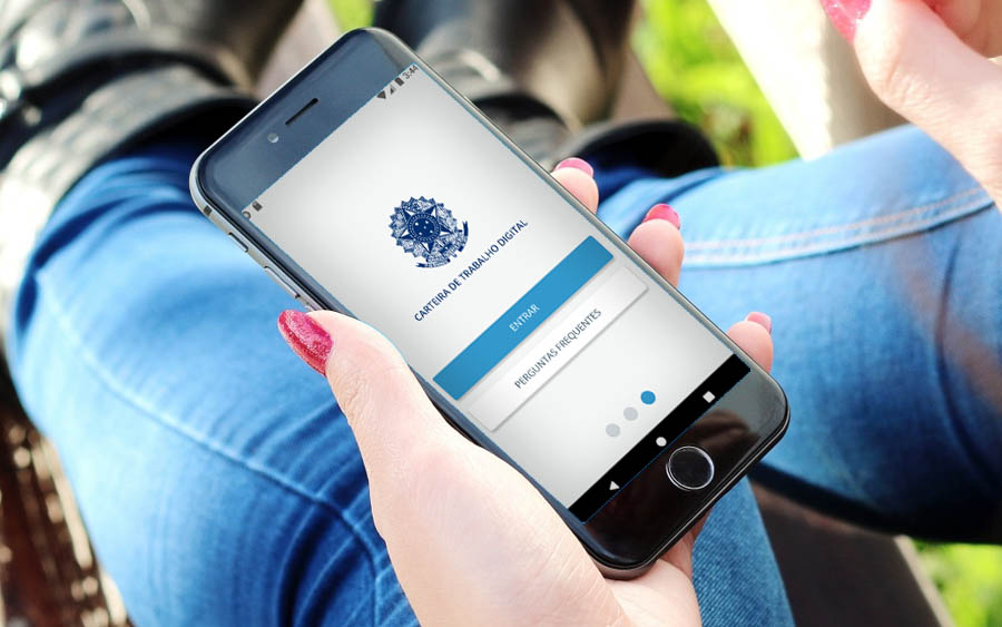 A Carteira de Trabalho Digital está disponível para celulares com sistema Android e iOS.