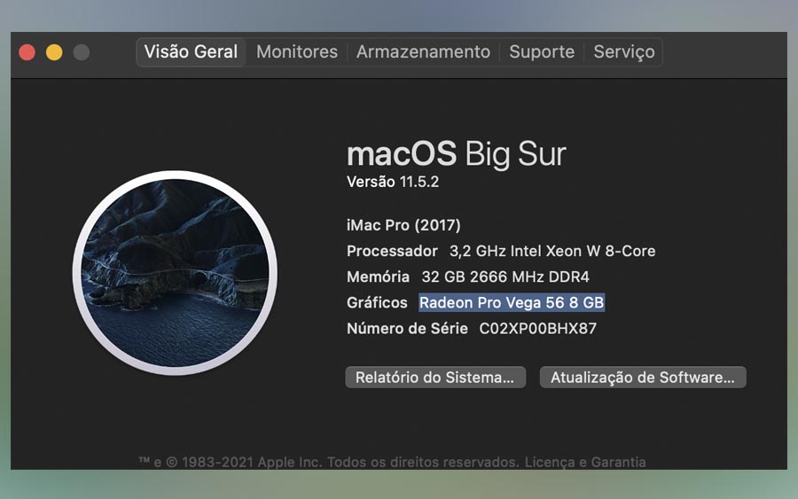 Como saber qual placa de video no Mac