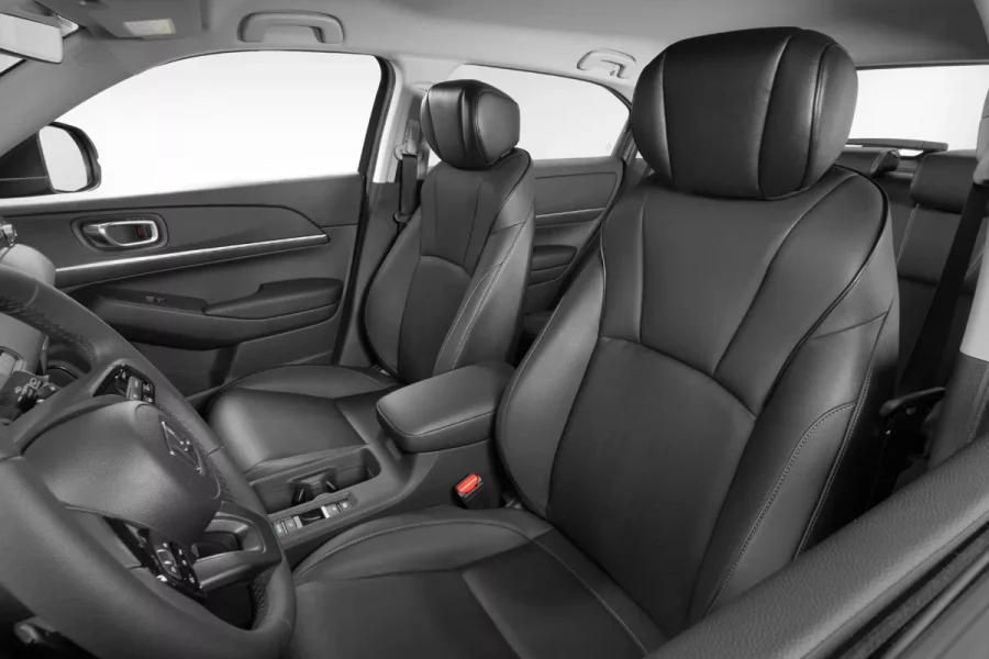 O projeto do interior do New HR-V exibe o mesmo conceito aplicado ao design externo