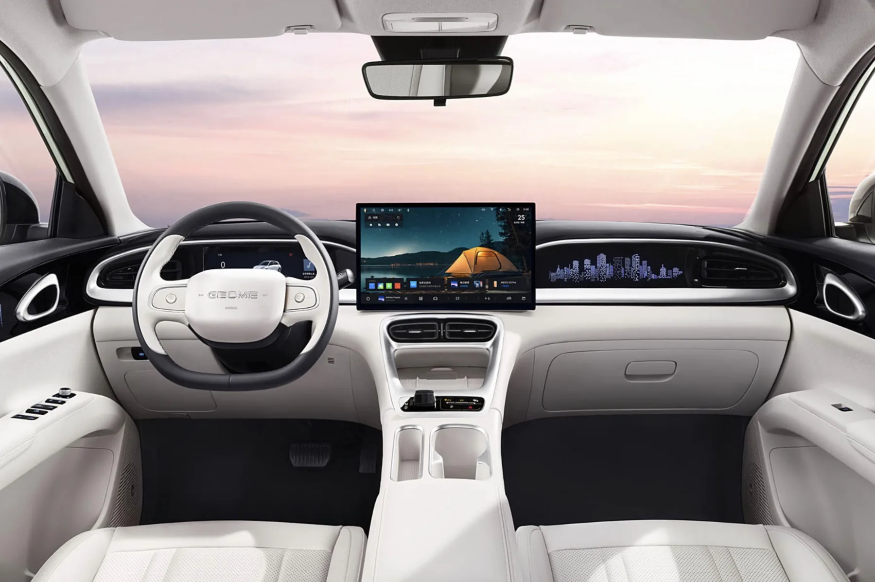 O interior mistura simplicidade e conforto, com bancos em couro, ajuste elétrico e ar-condicionado com saídas traseiras. Tudo pensado para quem vive o carro.